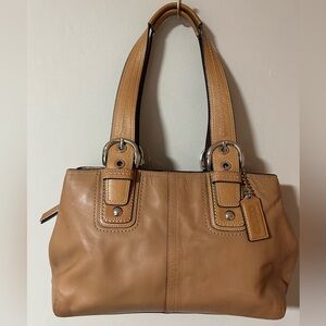 Coach Soho Tan Leather Bag EUC